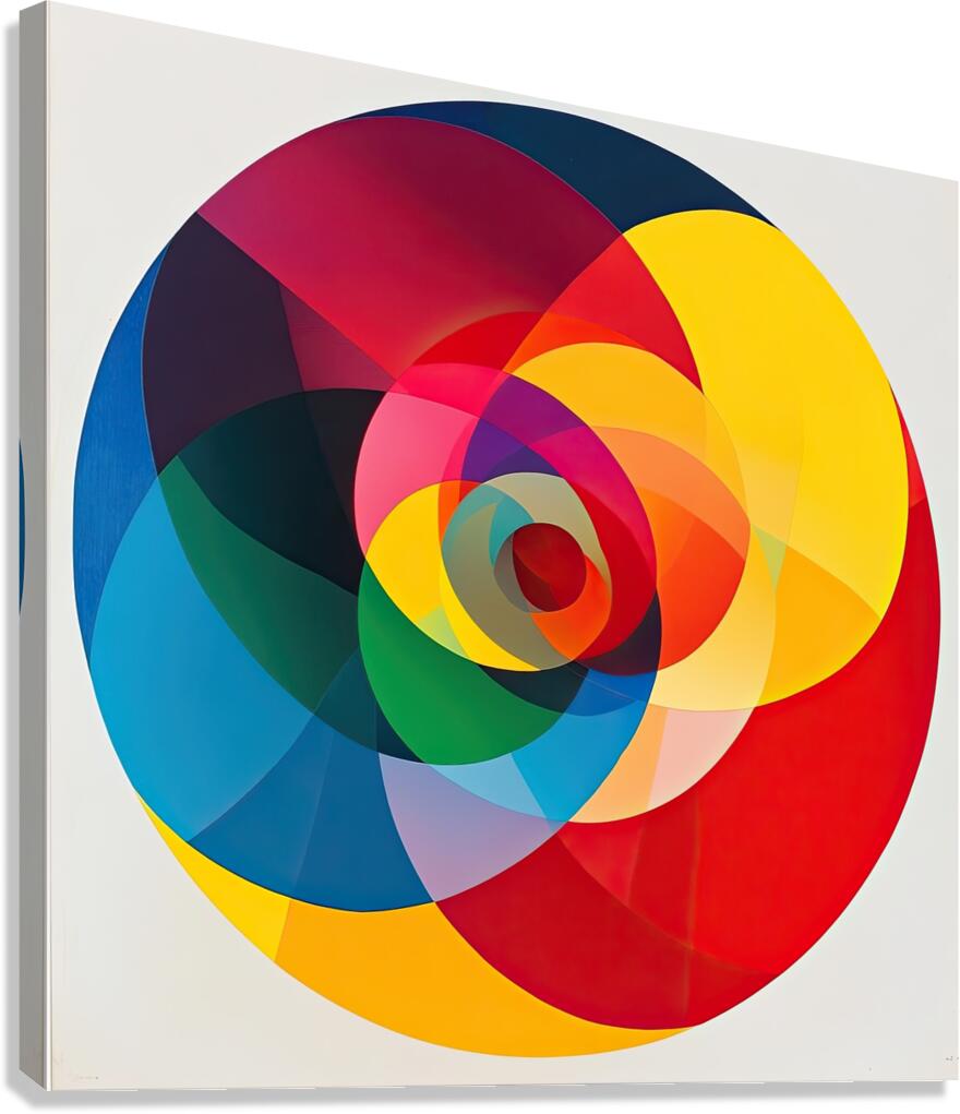 Chromatic Convergence H2N9P2 60 Canvas Print