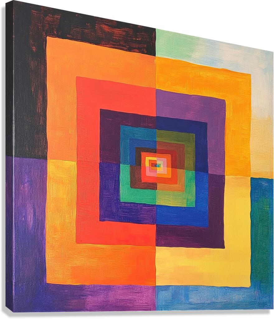 Chromatic Convergence H2N3P9 55 Canvas Print