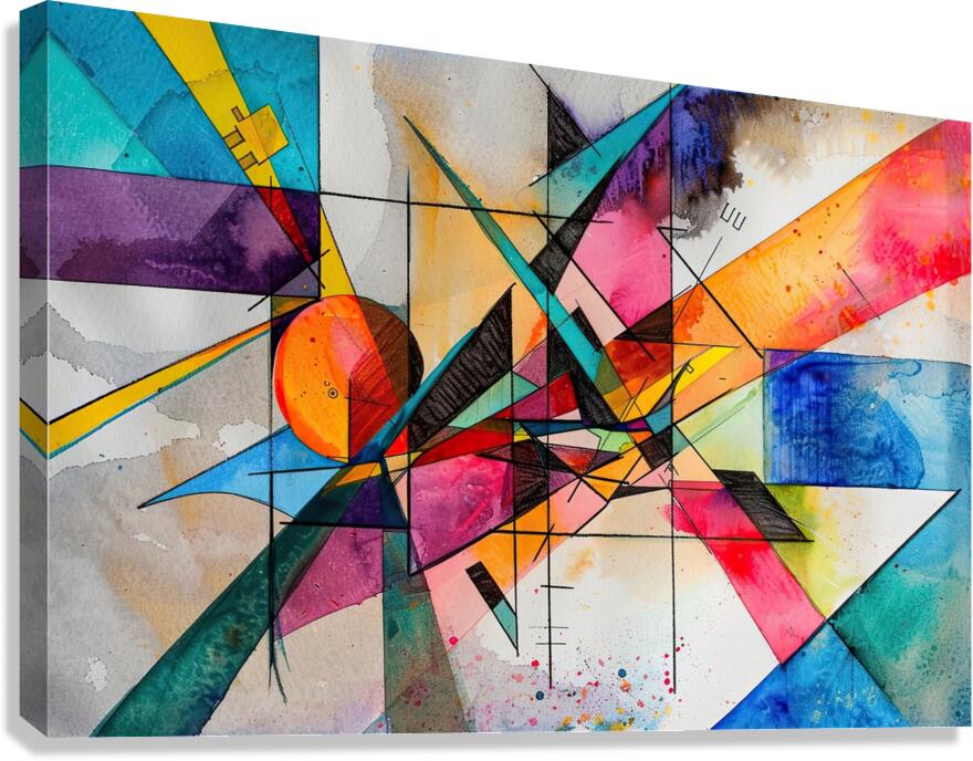 Chromatic Convergence H2NJPZ 57 Canvas Print