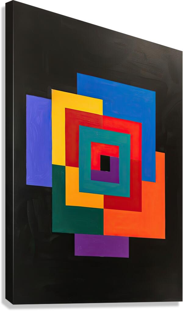 Chromatic Convergence H2N9P2 61 Canvas Print