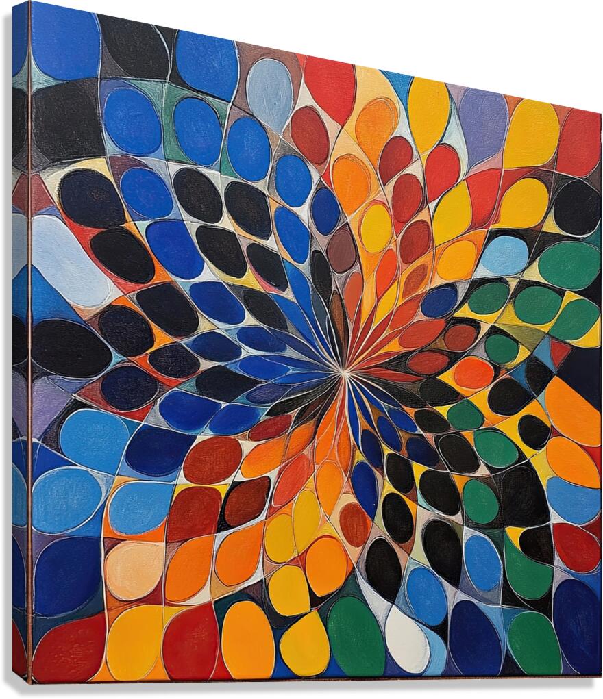 Chromatic Convergence H3N9B2 48 Canvas Print