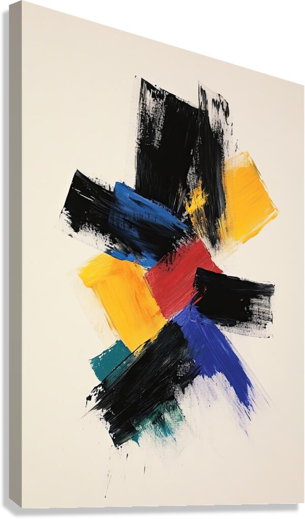 Chromatic Convergence J9H2N3 58 Canvas Print