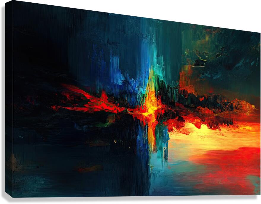 Chromatic Convergence Y59H2N 62 Canvas Print