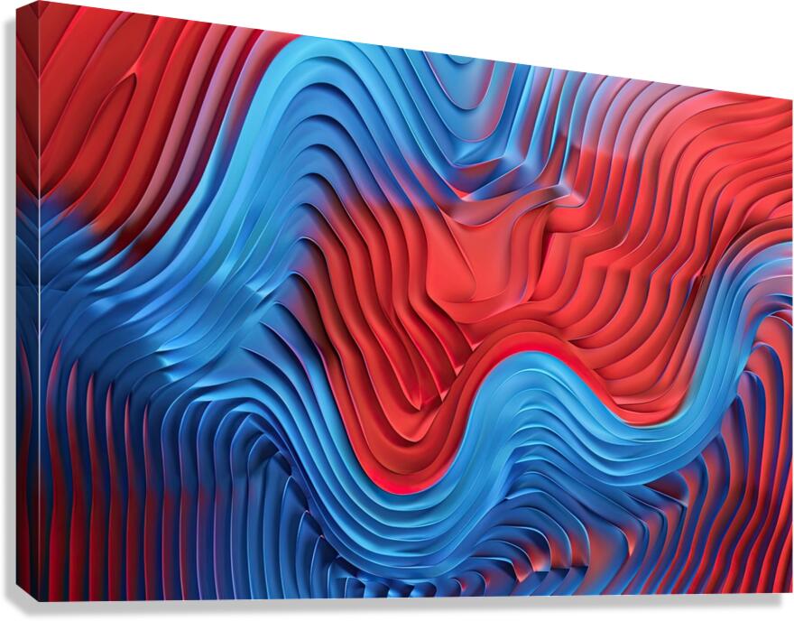 Chromatic Currents 29HBCJ 60 Canvas Print