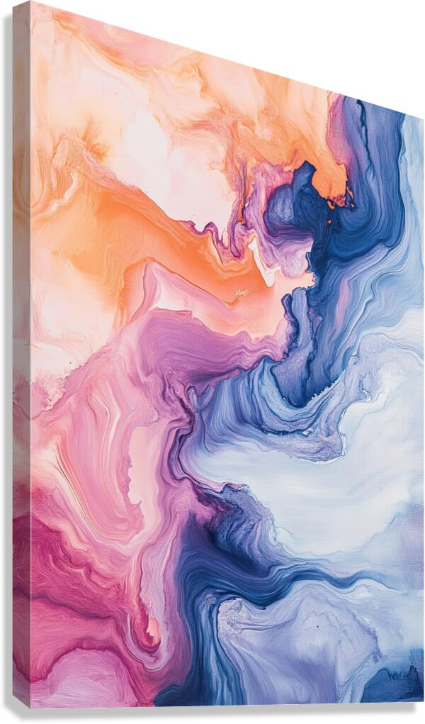 Chromatic Currents 2P9H7N 47 Canvas Print