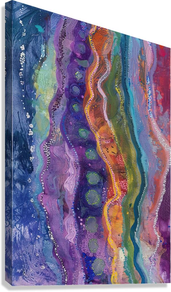 Chromatic Currents 7H3N2Z 55 Canvas Print