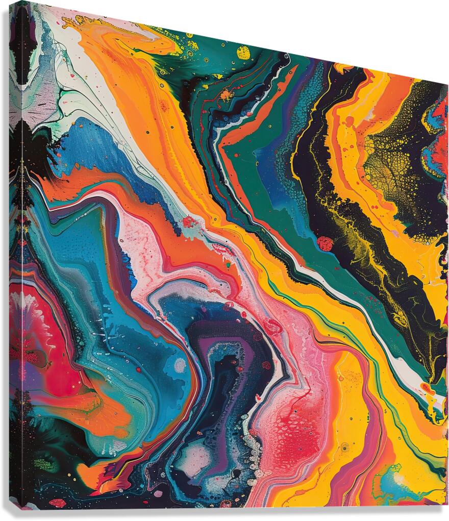 Chromatic Currents Y59H2N 47 Canvas Print