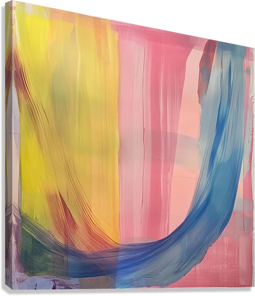 Chromatic Currents Y39Z7J 58 Canvas Print