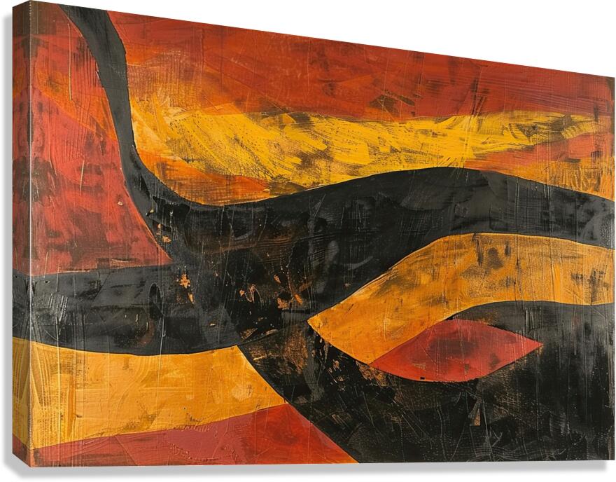 Chromatic Currents Y592H3 55 Canvas Print