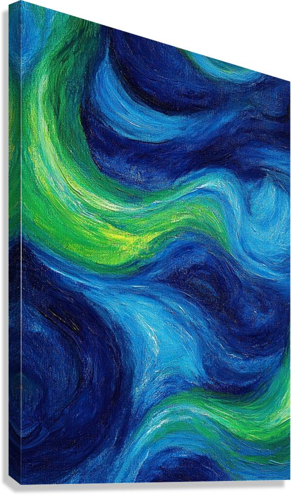 Chromatic Currents Y59H3N 55 Canvas Print
