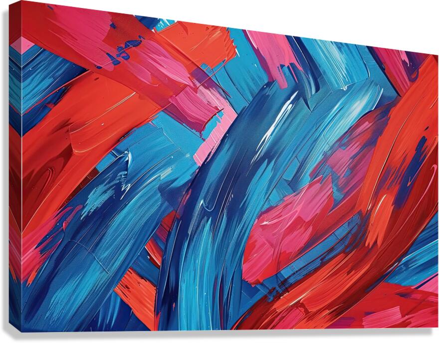 Chromatic Currents Y92H7N 58 Canvas Print