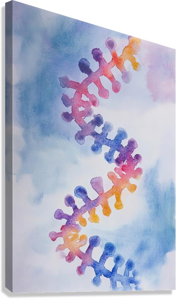 Chromatic Dance 7P3H2N 47 Canvas Print