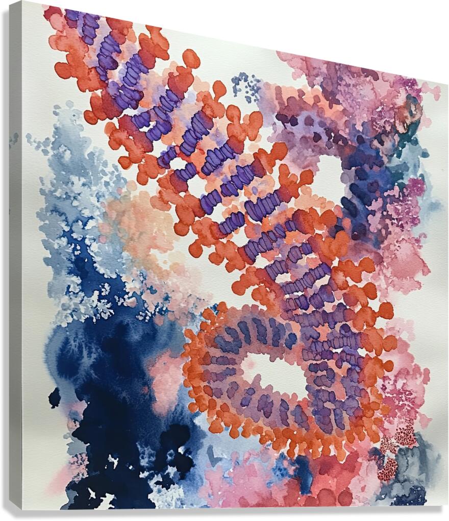 Chromatic Dance XY283H 58 Canvas Print