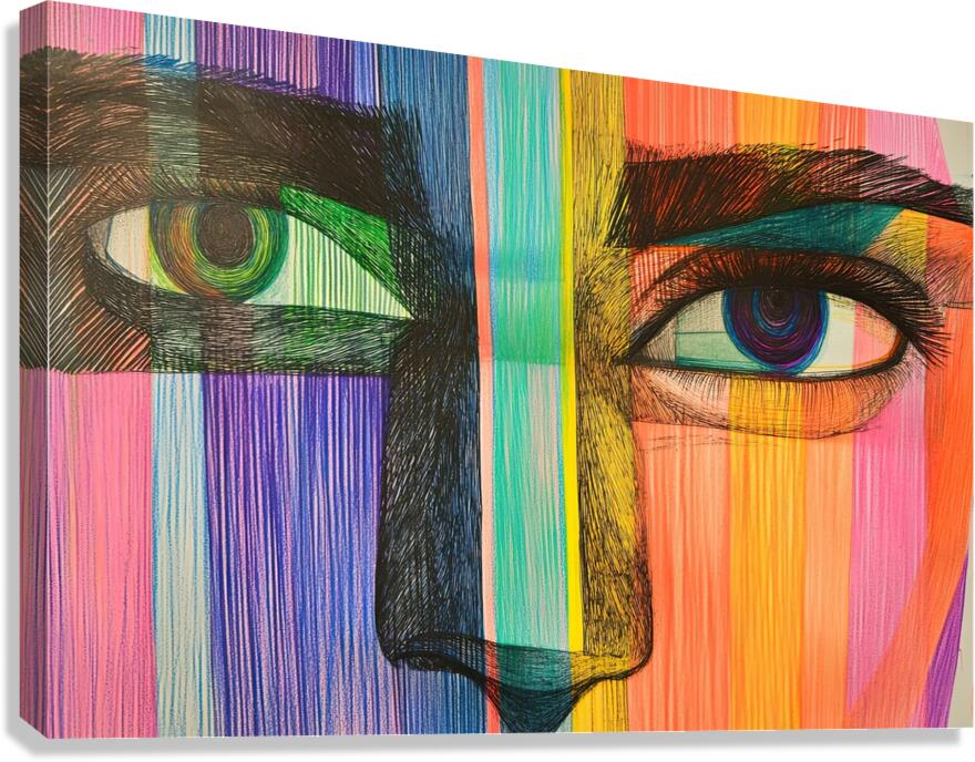 Chromatic Gaze 2P3H9N 60 Canvas Print