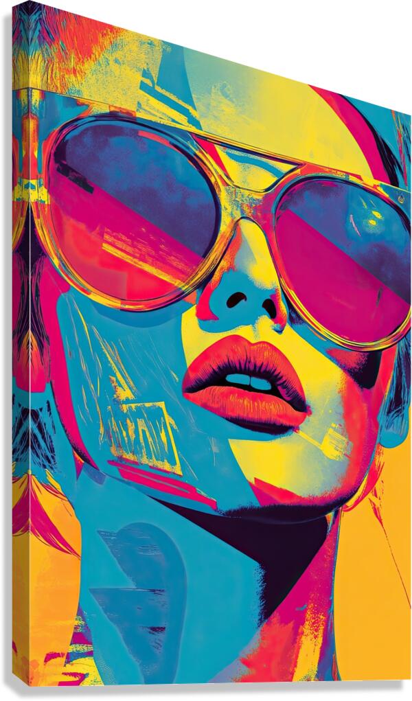Chromatic Gaze Y2K92J 60 Canvas Print