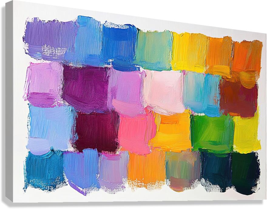 Chromatic Harmony Study 29HBNP 45 Canvas Print