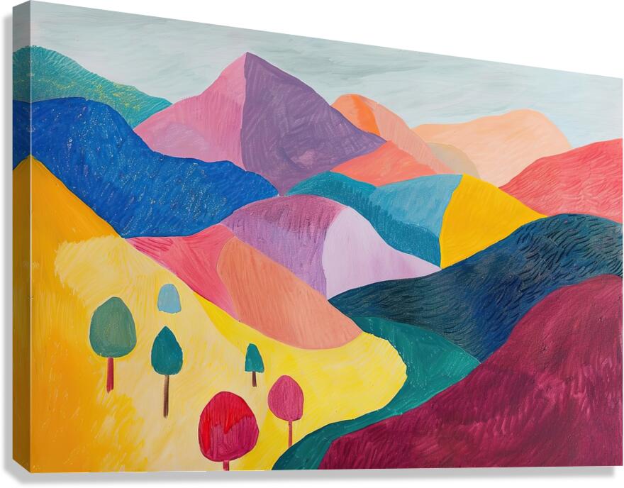 Chromatic Hills 7P49B2 45 Canvas Print
