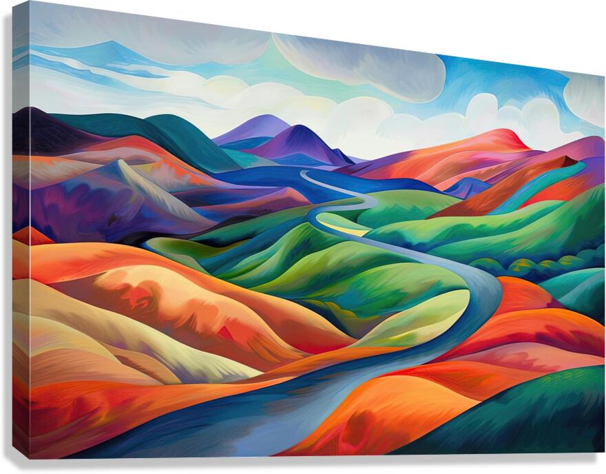 Chromatic Hills 8H29NP 45 Canvas Print