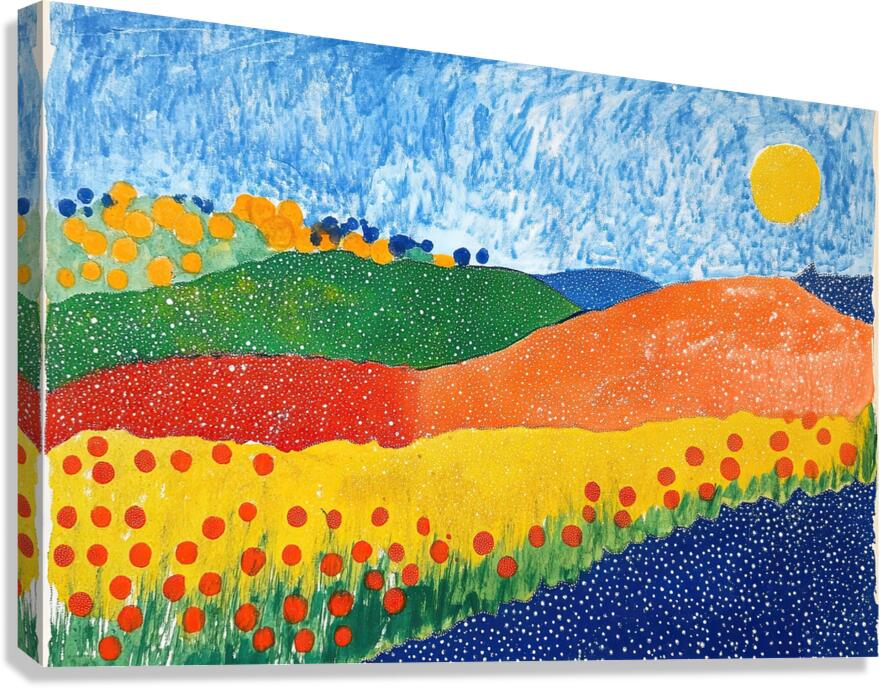 Chromatic Hills HZ92N3 45 Canvas Print