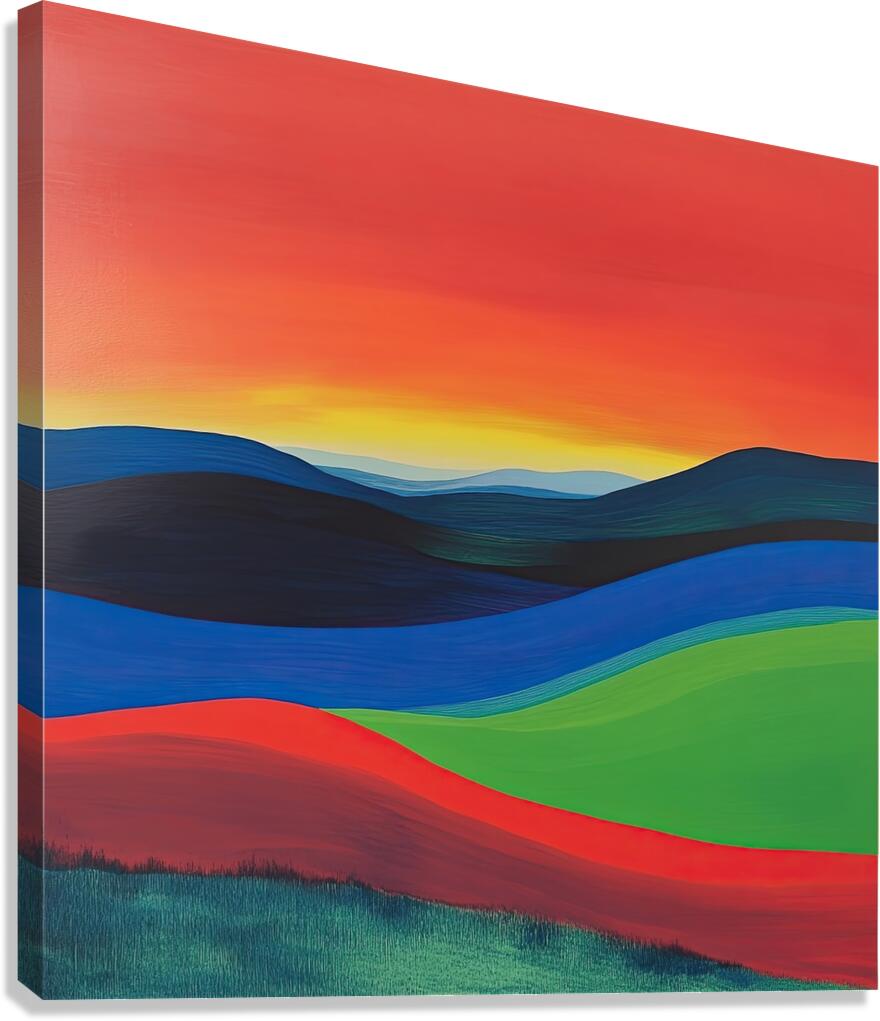 Chromatic Horizons 2P3H9N 53 Canvas Print