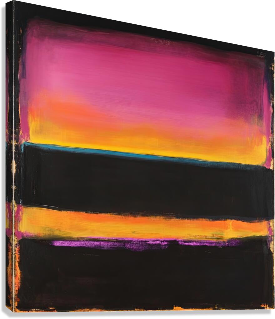 Chromatic Horizons H3C9N2 60 Canvas Print