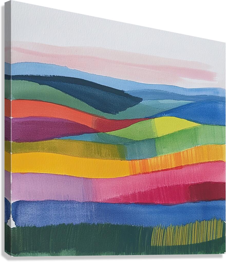 Chromatic Horizons H3N2P9 56 Canvas Print