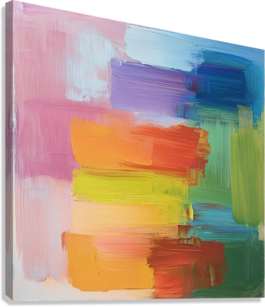 Chromatic Horizons H3N9P2 48 Canvas Print