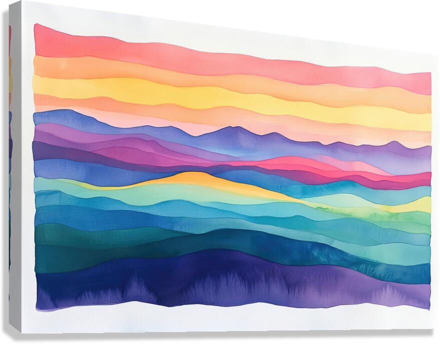 Chromatic Horizons H3N9P2 47 Canvas Print