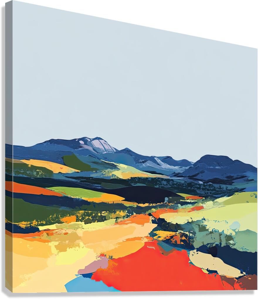 Chromatic Horizons H3P2N9 55 Canvas Print