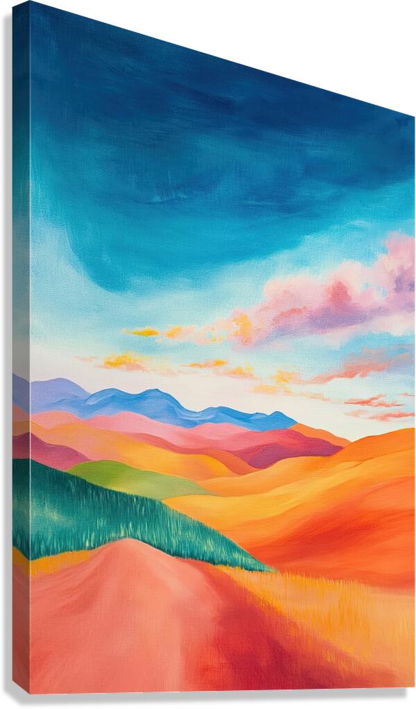 Chromatic Horizons H3P9N2 58 Canvas Print