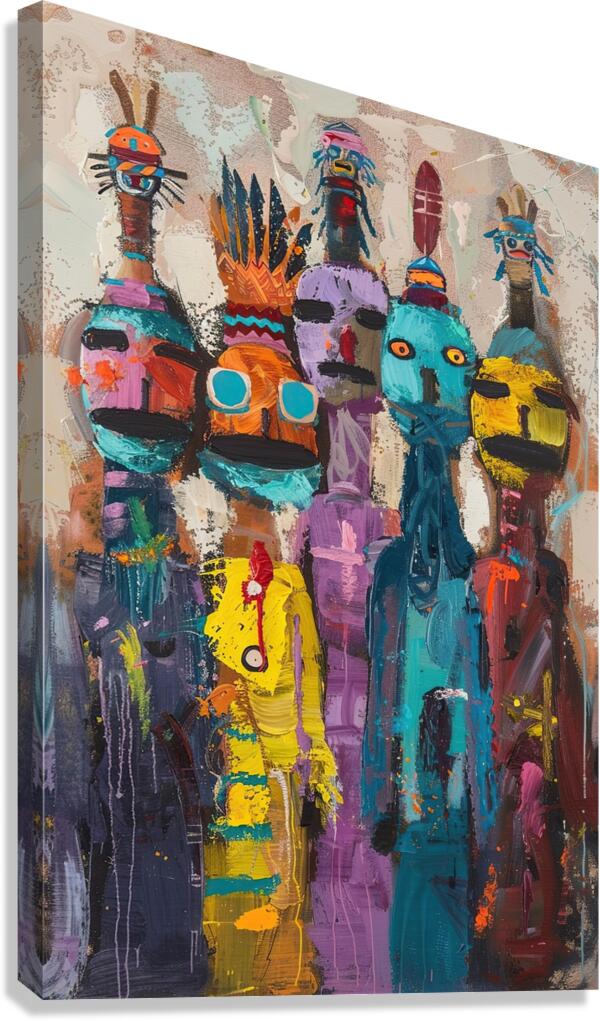 Ancestral Echoes 7P3H2N 55 Canvas Print