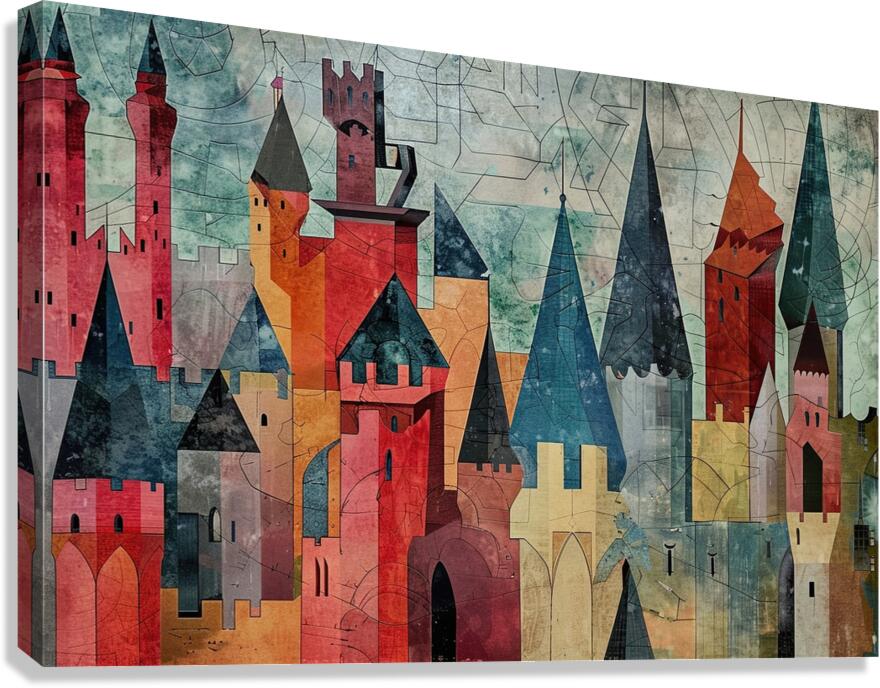 Castles in the Clouds 7P3H9N 58 Canvas Print