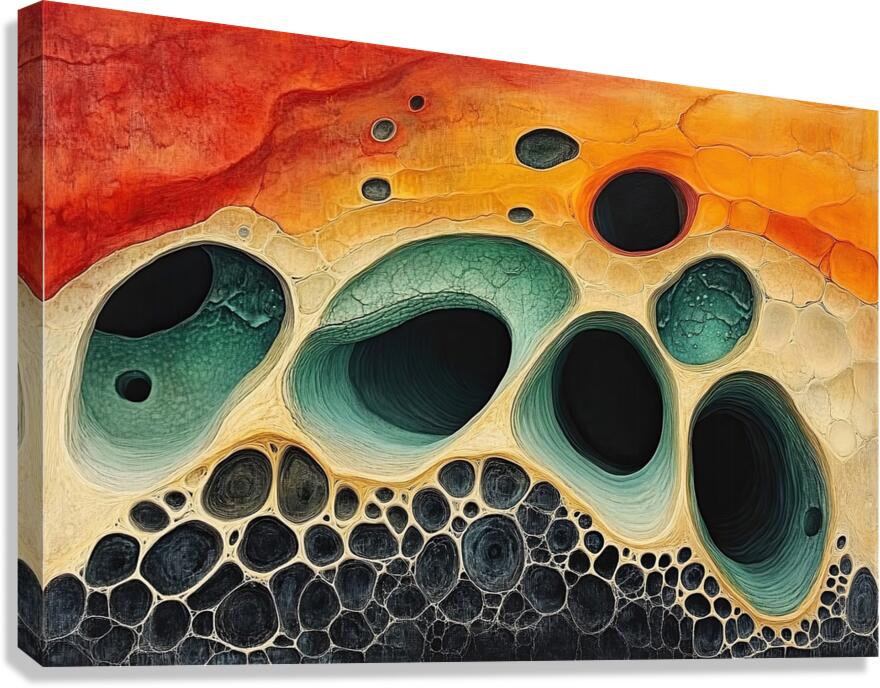 Caverns of Color 92HJ8N 60 Canvas Print