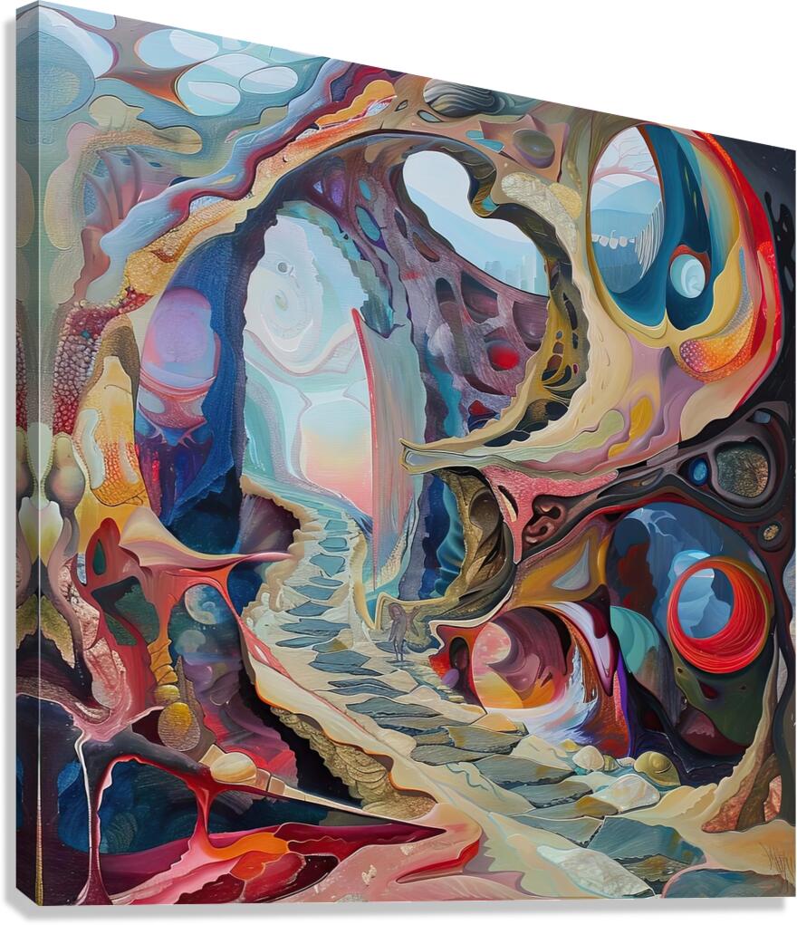 Caverns of Reverie H3N9P2 55 Canvas Print