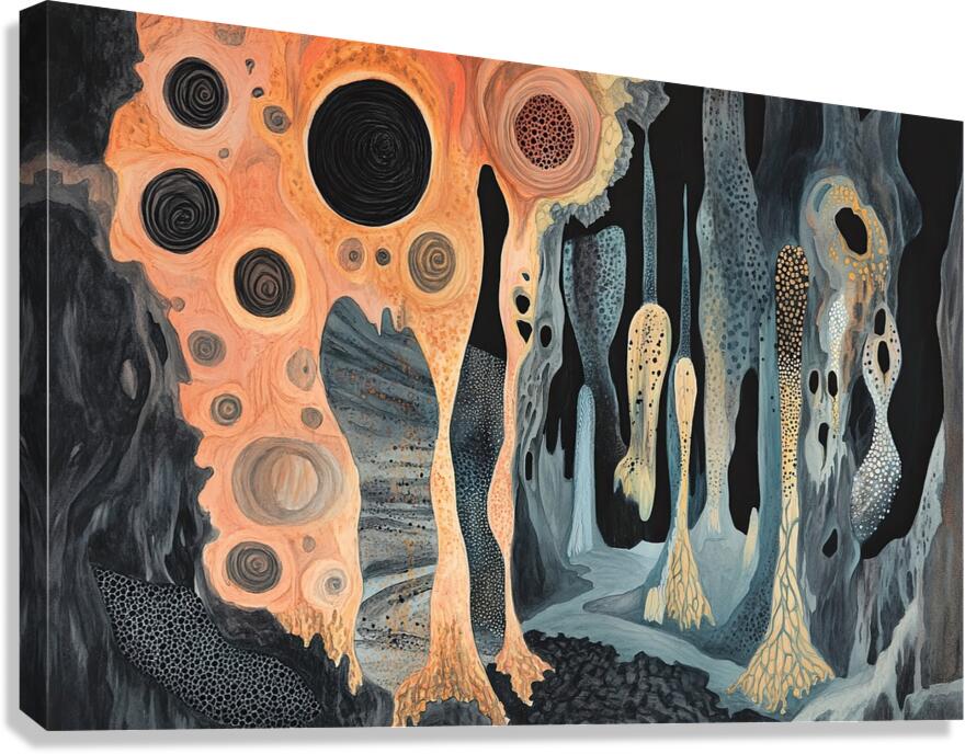 Cavern of Whispers 7P2N9H 55 Canvas Print