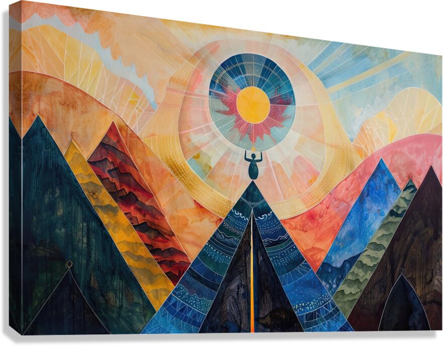 Celestial Ascent H92N3B 55 Canvas Print