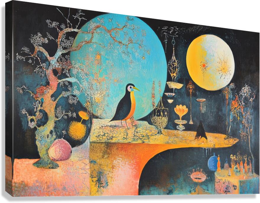 Celestial Bird Reverie 9H2N3Z 58 Canvas Print