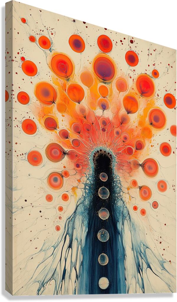 Celestial Bloom QH92P3 57 Canvas Print