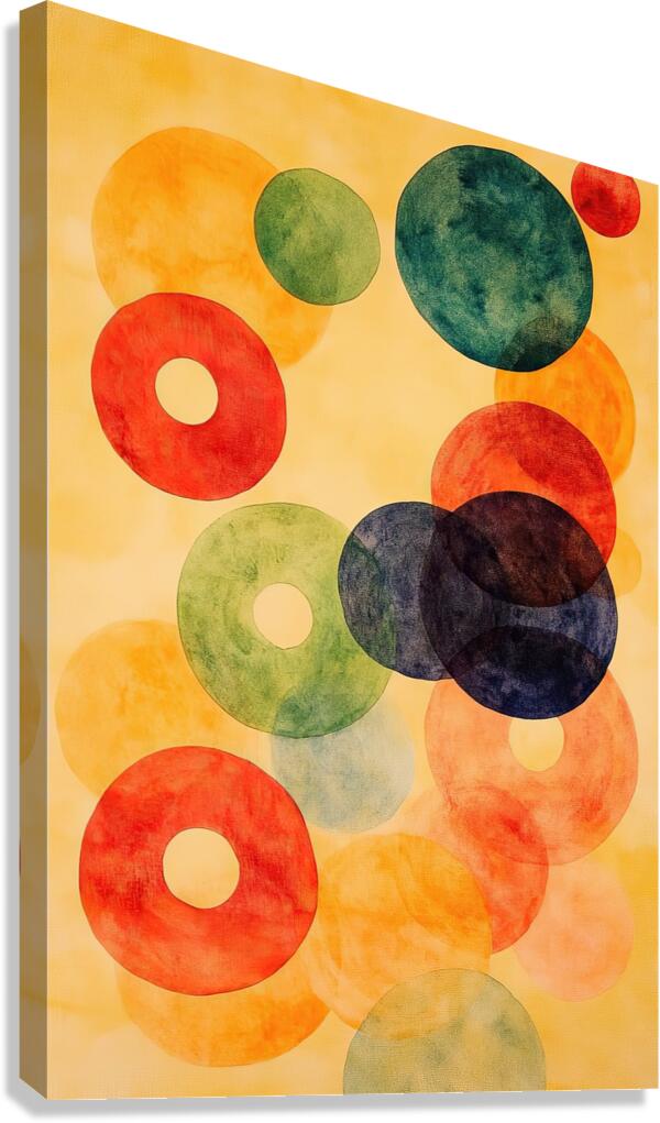 Celestial Circles Dance A729B5 45 Canvas Print