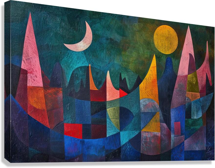 Celestial Cityscape KH295N 63 Canvas Print