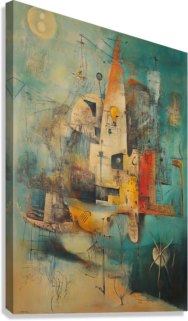 Celestial City At Dawn H92ZN3 55 Canvas Print