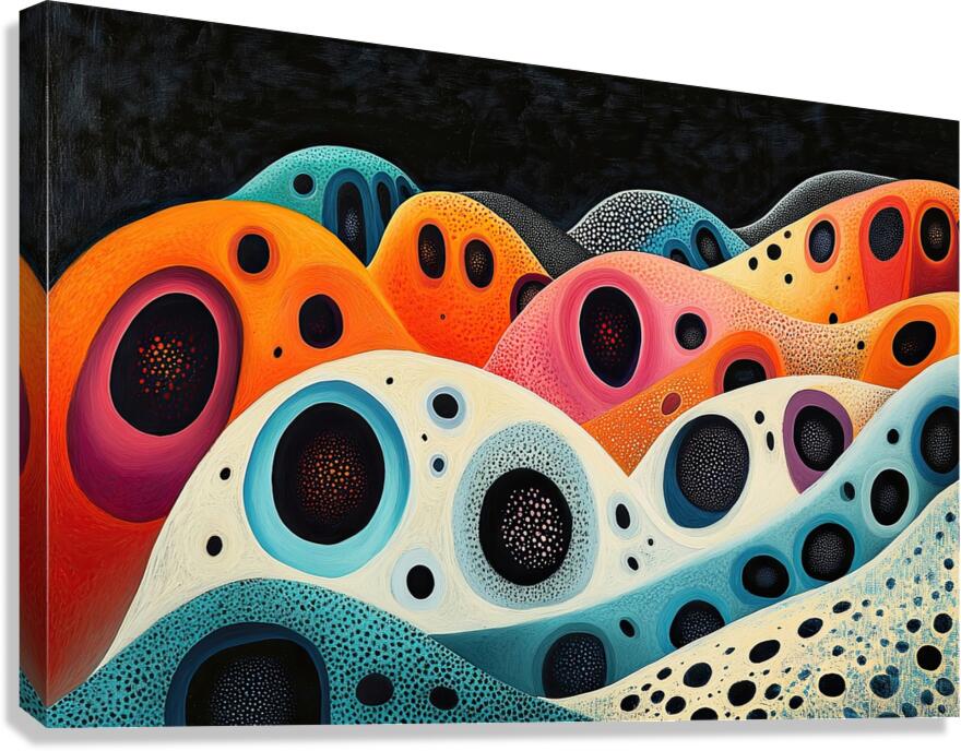 Celestial Coral Forms H3N9B2 57 Canvas Print