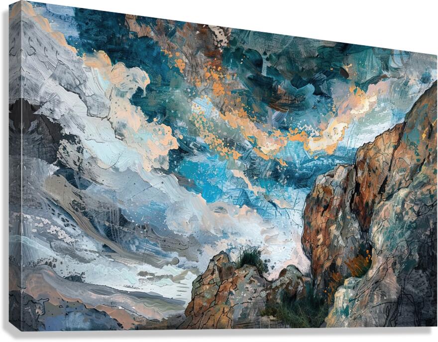Celestial Crag Ascent H9P4N2 57 Canvas Print
