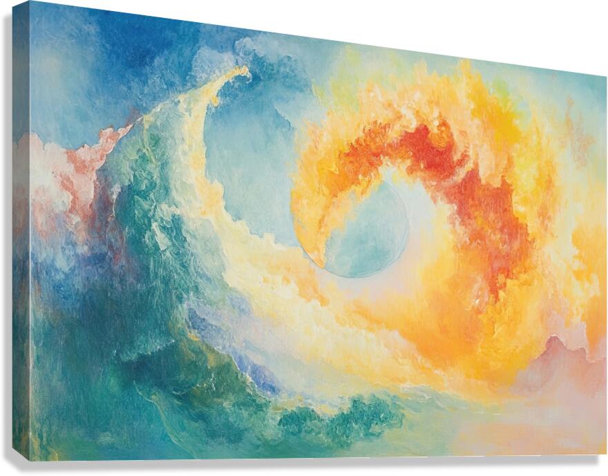 Celestial Embrace H92N3P 63 Canvas Print