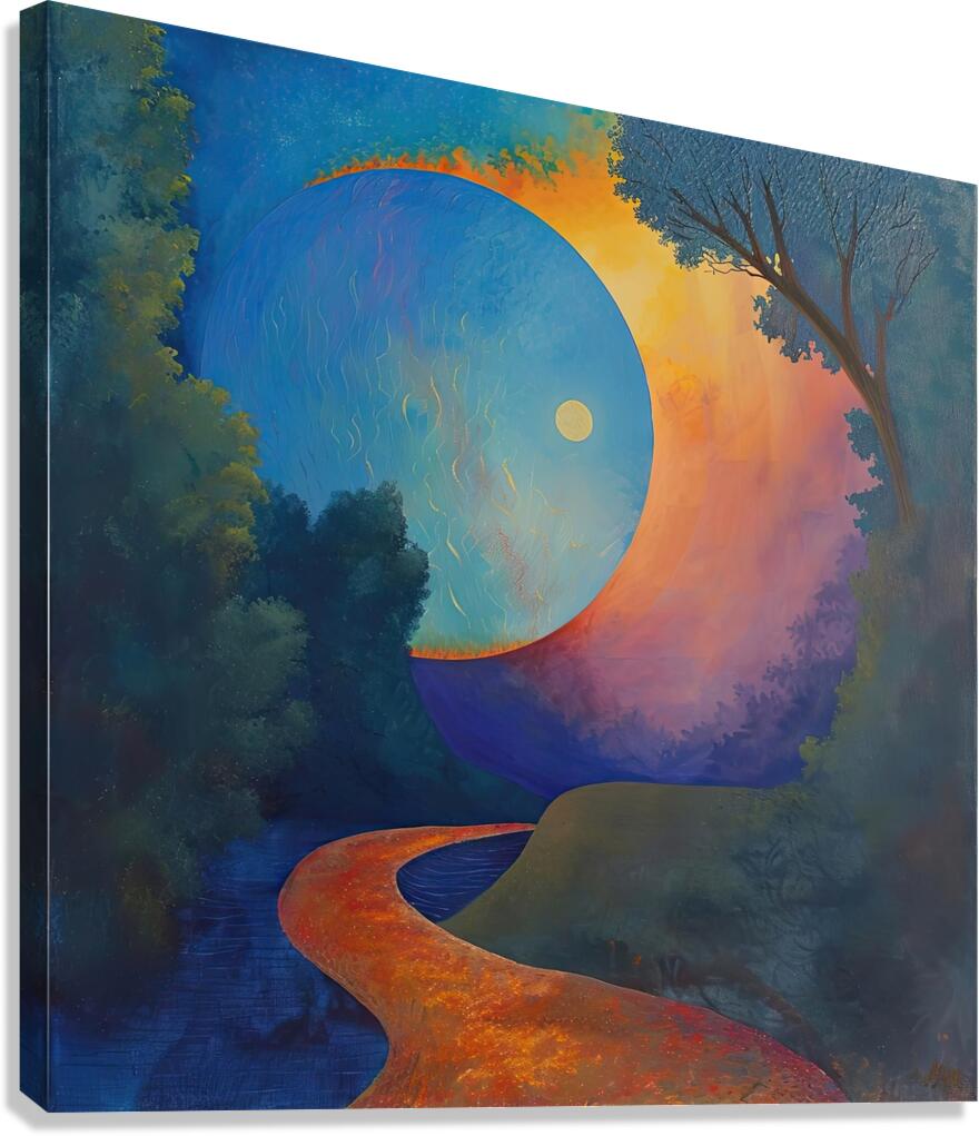 Celestial River Path 9H2N5B 60 Canvas Print