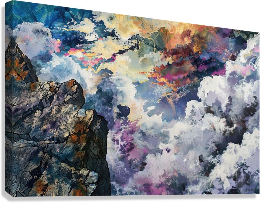 Celestial Precipice H79N2Z 58 Canvas Print