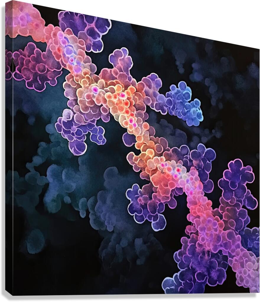 Cellular Harmony ZX49CV 58 Canvas Print