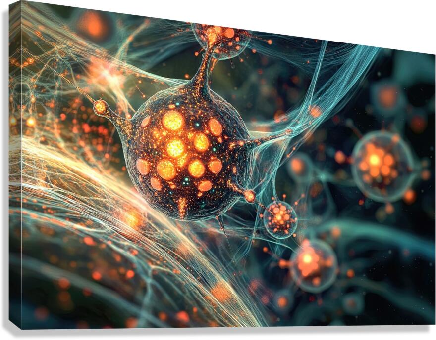 Cellular Genesis H92N5Z 62 Canvas Print