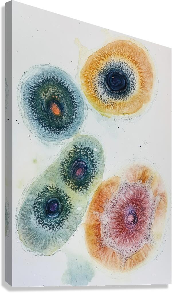 Cellular Echoes ZH92N5 55 Canvas Print