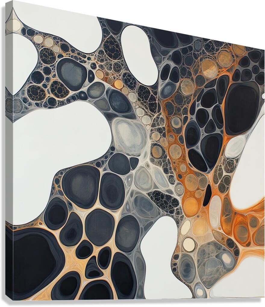 Cellular Flow 9P3N2H 55 Canvas Print